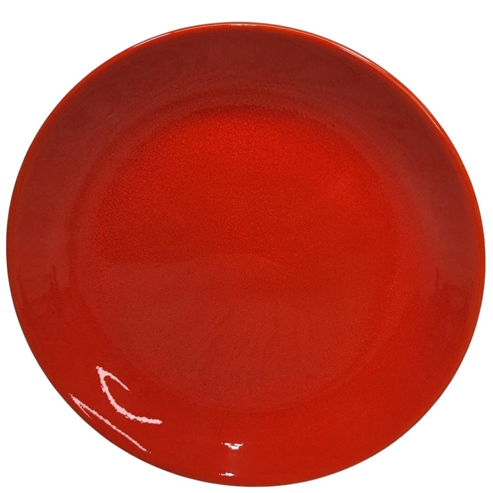 Waehttersbach Germany Solid Red Ceramic Plate Salad Lunch Dessert